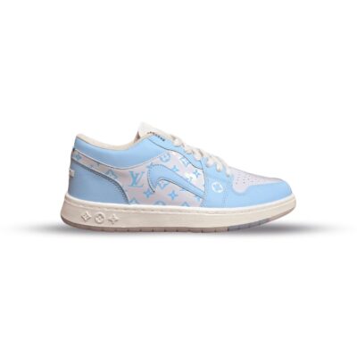 کفش لویی ویتون سفید آبی | کتونی louis vuitton x nike کد 288259