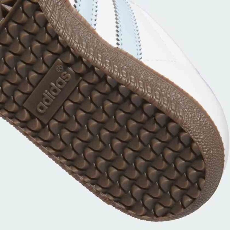 کفش اسپرت کتانی سامبا زنانه و مردانه سفید آبی samba adidas کد 275951 - Image 3