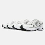 کفش کتونی نیوبالانس ۵۳۰ سفید نقره ای کد 266676 - Image 2